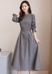 Korean Long Sleeve Long Dress