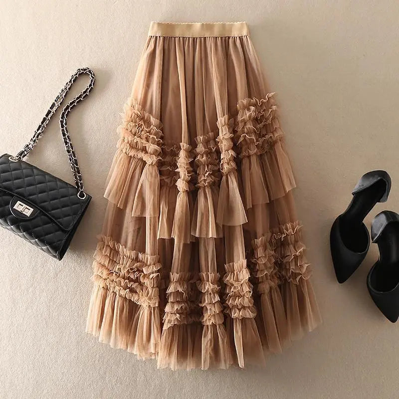 Frilled Layered Skirt